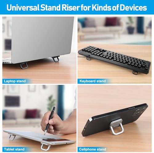 Alternative view of Mini Dizüstü Bilgisayar Standı, Taşınabilir Dizüstü Bilgisayar Standı, Havalandırmalı Soğutmalı Katlanabilir ve Hafif Ergonomik Yükseltici, Şık Bilgisayar Dizüstü Bilgisayar Tutucu Klavyelere