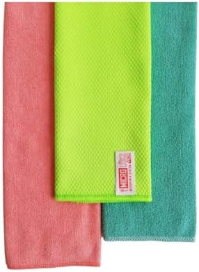 3’lü Mikrofiber Temizlik Bezi Seti – 2 Havlu + 1 Bez | Yüksek Emici, İz Bırakmayan Mikrofiber Set