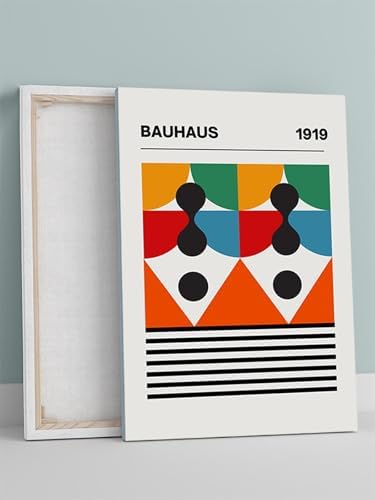 Alternative view of 1919, Renkli Bloklar, Minimalist Sanatsal Kanvas Tablo - Tuval Tablo
