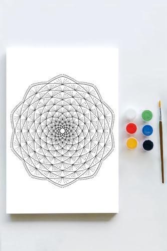 Alternative view of (pster21633) Mandala Tuval Kanvas Tablo Boyama Hobi Seti 5 (30x40cm)