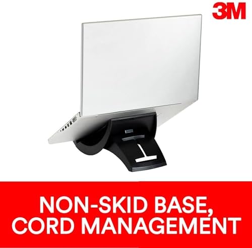 Alternative view of 3M Dizüstü Bilgisayar Standı, Boyun Gerilimini Azaltmak için Ekran Yüksekliğini Yükseltir, Dikey Tasarım Ekranı Yaklaştırmanıza İzin Verir, Kompakt Ayak Baskısı Masa Alanından Tasarruf Sağlar, Kaymaz Taban Dizüstü Bilgisayarı Güvende Tutar, Siyah (LX550)