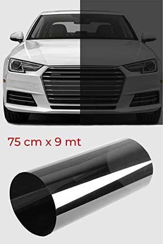 Cam Filmi Siyah Amerikan Çizilmez Orta ton 75 cm x 9 metre