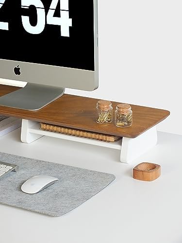 Monitör Yükseltici, Monitör Standı, Ahşap Ekran Yükseltici (Meşe)