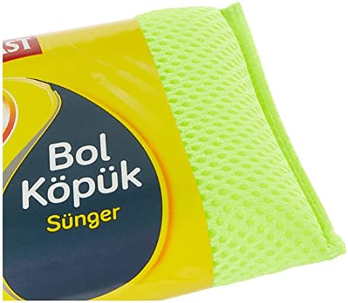 Alternative view of Bol Köpüklü Bulaşık Süngeri, Çizik & İz Bırakmaz, Yağ ve Leke Giderici Pratik Temizlik Süngeri, Tava, Tencere, Tabak, Bardak, Çatal, Bıçak, Ocak, Tezgah, Cam & Seramik Yüzeyler