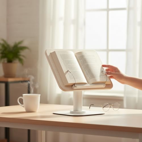 Ayarlanabilir Tablet ve Kitap Okuma Standı, Katlanabilir Masaüstü Tutucu, Ergonomik Tasarım, Sağlam Alüminyum Alaşım, Ev/Ofis Kullanımı İçin Evrensel Destek | R28