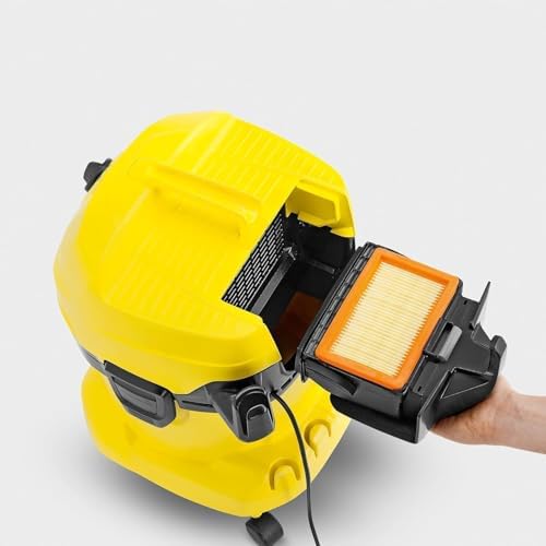 Yedek vakum filtresi, düz plili filtre, ıslak ve kuru elektrik süpürgesi yedek parçası, KARCHER WD4 WD5 WD6 MV4 MV5 MV6 elektrik süpürg6 elektrik süpürgeleri ile uyumlu düz filtre elemanı