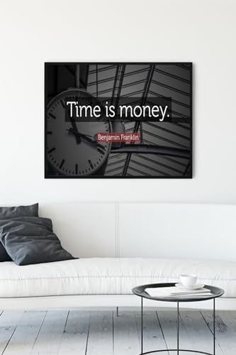 Alternative view of (pster12738) Vakit Nakittir Time Is Money Girişimcilik Çerçeveli Tablo 2 (40x50cm)