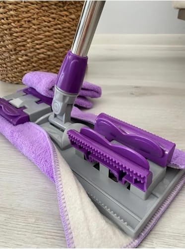 Alternative view of Mandallı Mop Mikrofiber Sihirli mop Duvar Yüzey Temizlik Mikrofiber Mandallı Mop, Teleskopik 360 derece dönen, Uzayıp Kıslan Sap, İstediğin Bezi Tak Kullan Yedek bezli