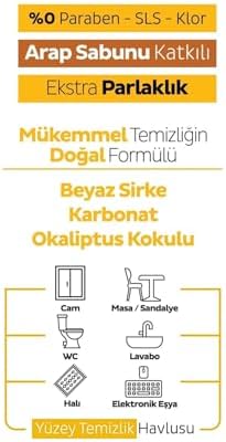 Alternative view of Arap Sabunu Katkılı Yüzey Temizlik Havlusu 100 x 4 Adet (400 Yaprak)