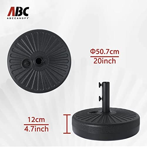 Alternative view of 22 kg Şemsiye Tabanı Su Dolgulu Stand Pazar Dış Mekan Ağır Hizmet Şemsiye Tutucu (Siyah)