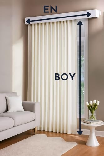 Alternative view of Fabric SATEN Ekru GÜNEŞLİK YÜKSEK KALİTELİ 150 x 250