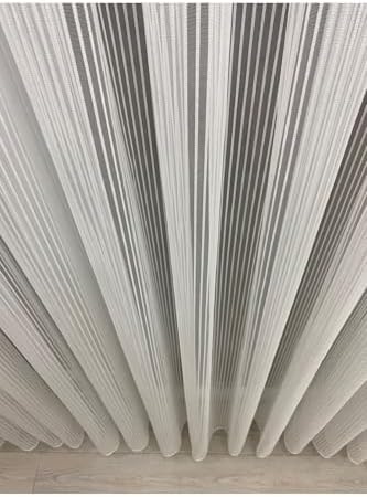 Alternative view of Ekru Petran Tül Perde, Çizgili, 1/2,5 Orta Pileli, 320x250 cm PETRAN EKRU