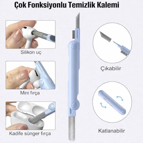 Alternative view of Profesyonel 7’si 1 Arada Klavye ve Kulaklık Temizleme Seti – AirPods, Laptop, Telefon ve Ekran İçin Çok Amaçlı Temizlik Kiti (Yumuşak Fırça + Temizlik Kalemi + Sprey)