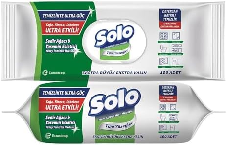 Solo Tüm Yüzeyler ve Cam Yüzeyler Temizlik Havlusu 3 lü Karma Paket