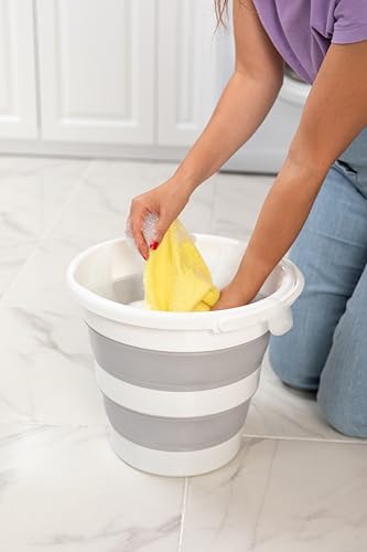 Alternative view of Pazar Kapısı Pratik Katlanabilir Akordiyon Plastik Kova 12,8 Lt
