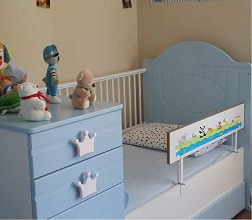 Baby AGU-088-9-3-DSN Hayvan Desenli Ahşap Yatak Bariyeri 90x30, Beyaz - Görsel 3