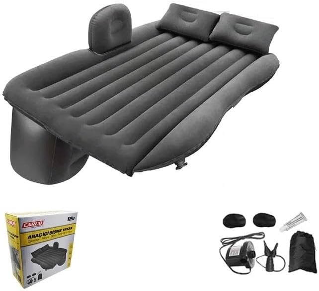 Araç İçi 12V Şişme Yatak Pompa + Yastık Seti