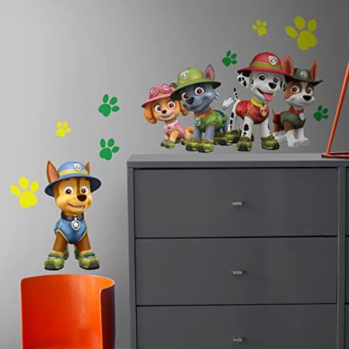 RMK3611GM Paw Patrol Orman Soyma ve Yapıştır Dev Duvar Çıkartmaları