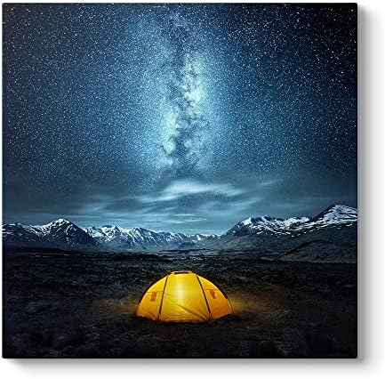 Yıldızların Altında Kamp Tablosu 80 x 80