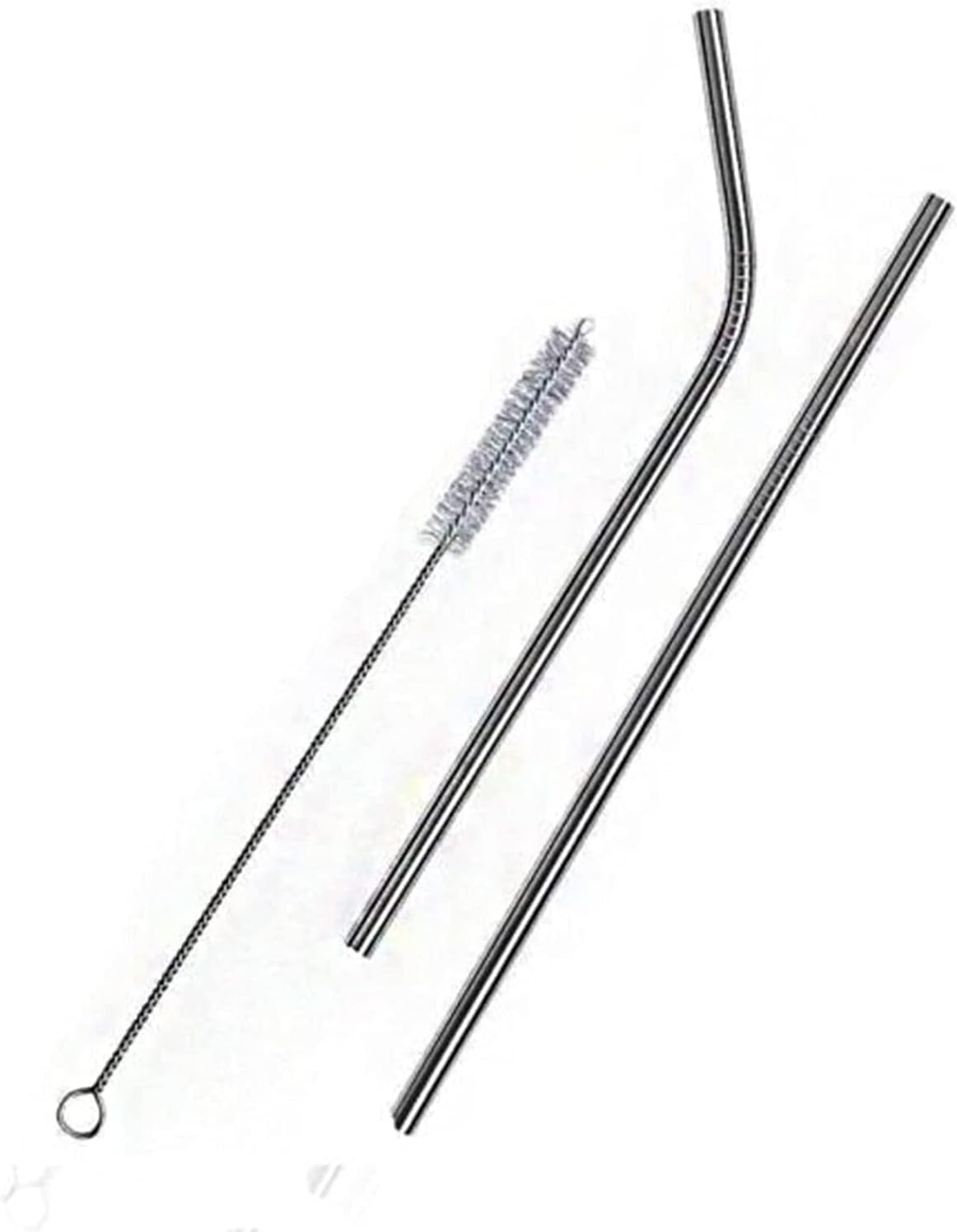 Alternative view of 2'Li Paslanmaz Çelik Pipet, Temizleme Fırçası, Metal Pipet