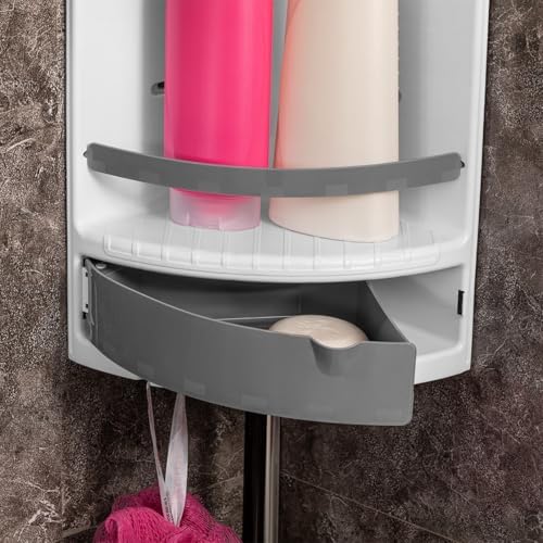 Banyo Köşesi Banyo Duşakabin Rafı Çekmeceli Raf