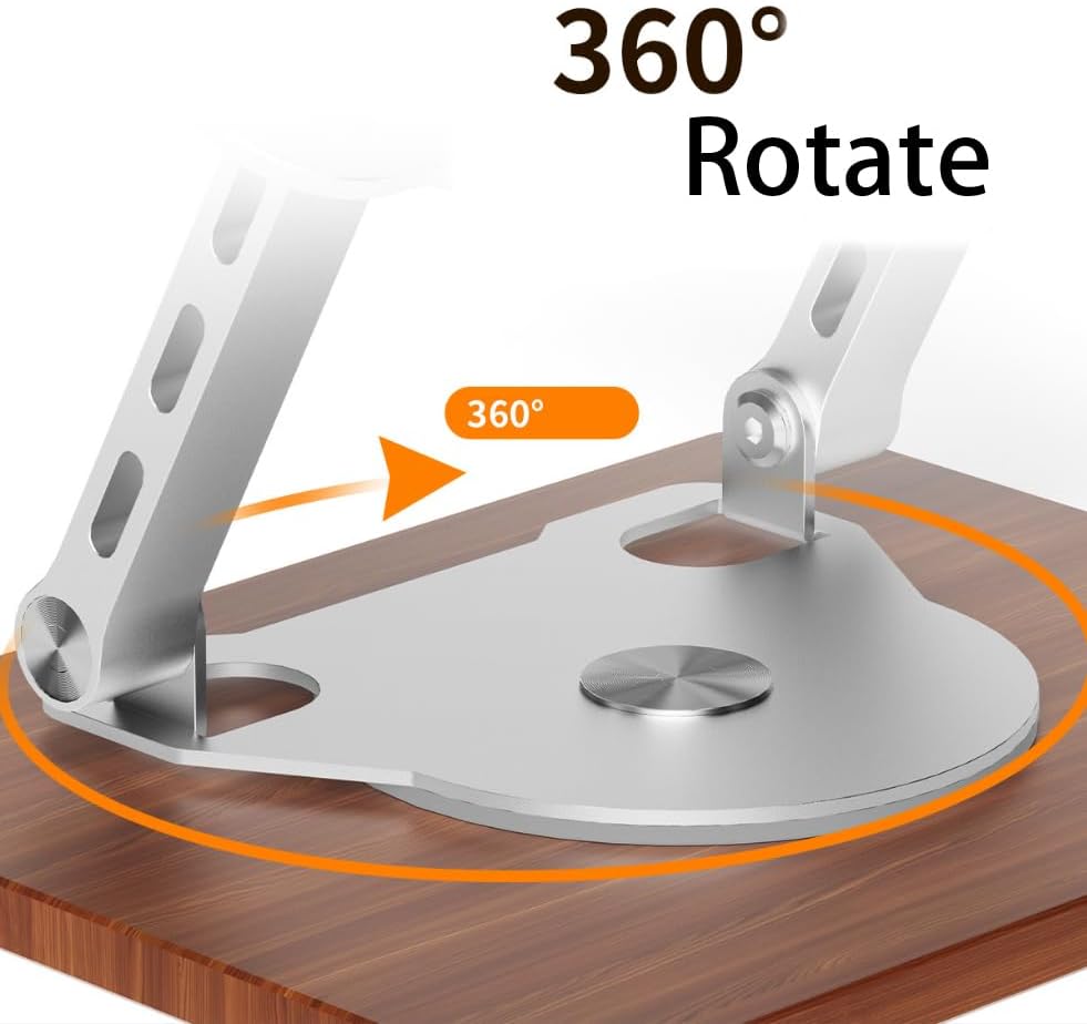 Alternative view of Notebook ve Laptop Uyumlu 360 Derece Dönen Stant, Ayarlanabilir Laptop Tutucu, Sağlam Tabanlı, Yüksekliği Ayarlanabilir Tutucu, Notebook Stant 1062M