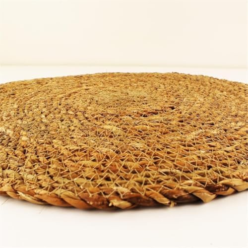 6 Adet Hasır Supla Seti, Amerikan Servis, Sofra Dekorasyonu ve Sunum İçin Bambu Hasır, Şık ve Çevre Dostu Masa Aksesuarı 30 Cm
