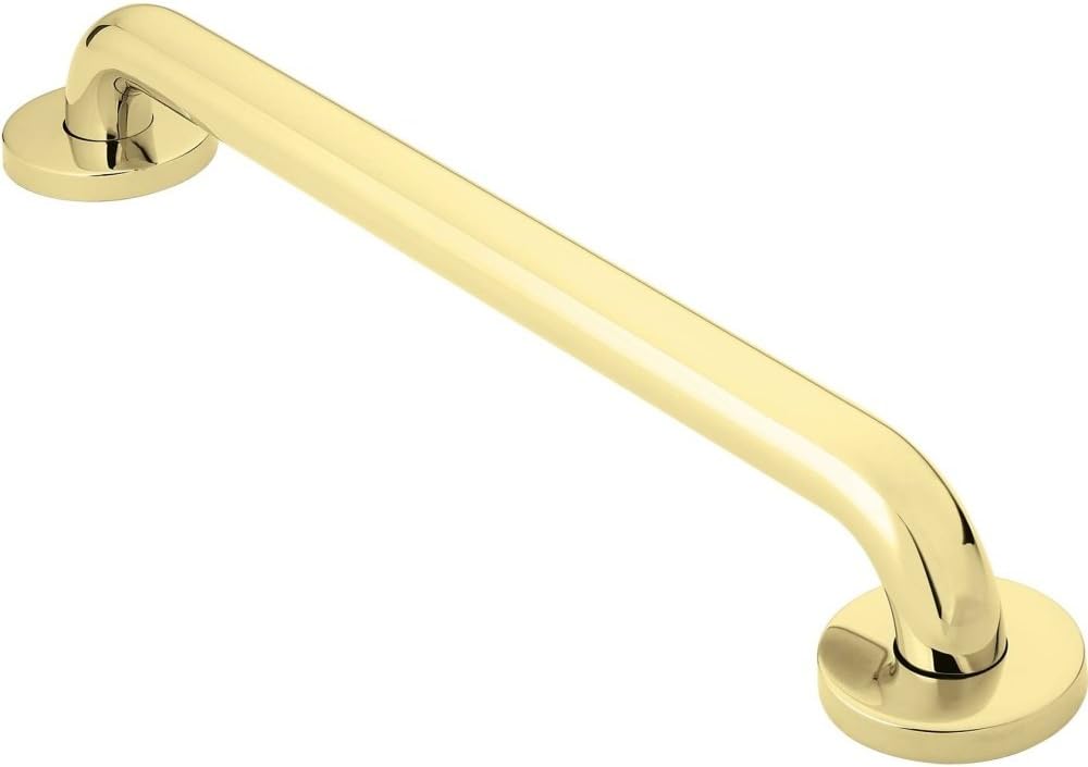 R8724PB Ev Bakım Banyo Güvenliği 60 cm Gizli Vidalarla Tutuş Çubuğu, Cilalı Pirinç