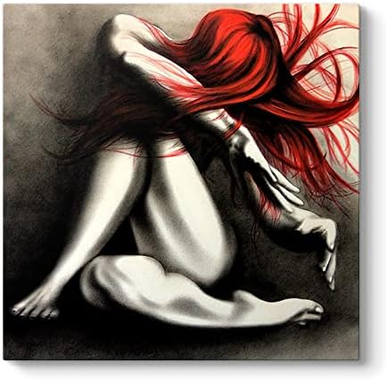 Alternative view of With Red Hair Tablo 30 x 30