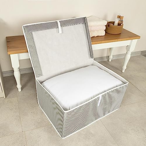 Alternative view of Pazar Kapısı Çok Amaçlı Düzenleyici Kapaklı Sandık Tipi Kutu Hurç Organizer (50 x 40 x 30, Gri)
