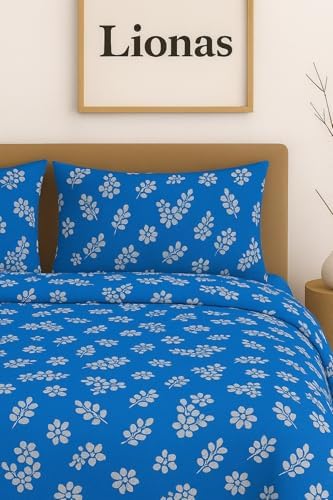 Ezgi Tek Kişilik Desenli Nevresim Takımı, 155 x 230 cm, Lacivert, Kapaklı Yastık Kılıfı Dahil - Görsel 2