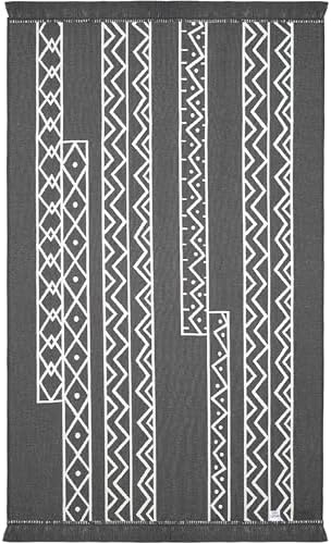 Lovely Beyaz Gri Kilim Halı Çift Taraflı Makinede Yıkanabilir Mutfak Balkon Banyo Kilim - Görsel 4