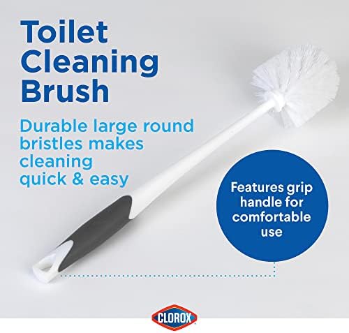 Clorox Tuvalet Pompası ve Kase Fırçası Kombo Seti, Yardımcılı, Beyaz/Gri
