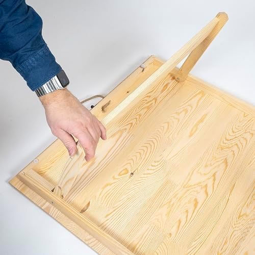 Katlanır Sabit Ayaklı Kamp, Piknik ve Bahçe Masası 70x120 cm - Ham Naturel Renk