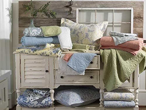 Ashley Hanımeli koleksiyonu pamuk nevresim takımı, ters çevrilebilir, uygun yastık kılıflı, ev dekorasyonu, tüm mevsimler için ideal, Celina Patchwork pembe/adaçayı, kraliçe - Görsel 4