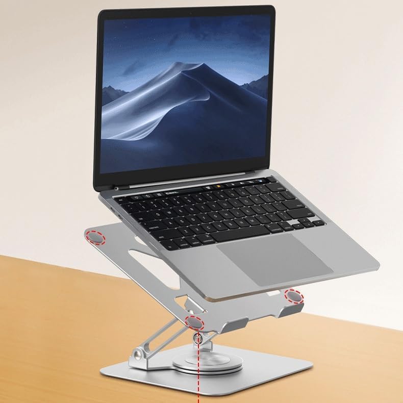 Alternative view of Taşınabilir Katlanabilir Folding Alüminyum Notebook Stand Alüminyum Ayarlanabilir Açı Ve Katlanabilir Portatif Rahat Kullanım 11 inç 17 İnç Dizüstü Bilgisayar ve Laptop Stant | X2