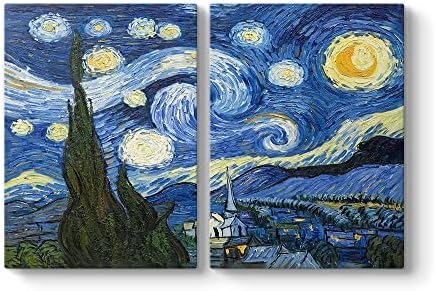 Alternative view of Vincent - Yıldızlı Gece Tablosu 83 x 55-2 Parçalı