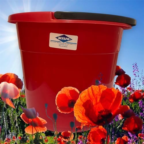 WESPA 10 LT Kırmızı Kova, İç ve Dış Mekan Kullanımı, Bahçe Kovası