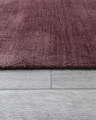 3S Bordo Modern Modern Geometrik Etnik Eskitme Desenli Makinada Yıkanabilir Hafif Hav Toz Vermez Leke Tutmaz Kaymaz Taban Dijital Makine Baskı Halı Oturma Odası Salon Yolluk Koridor Mutfak Halısı - Görsel 4