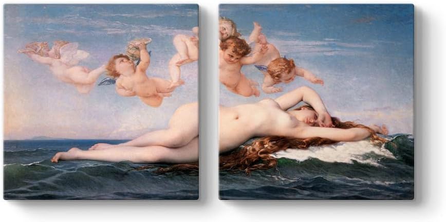 Alternative view of Alexandre Cabanel - Birth of Venus Tablosu 63 x 30-2 Parçalı