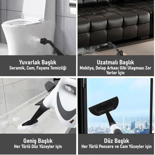 Alternative view of Çok Amaçlı Basınçlı Buhar Temizleyici – El Tipi Buharlı Temizlik Makinesi