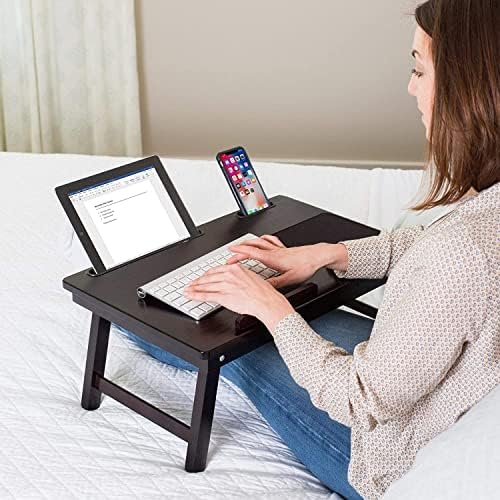 Alternative view of Eğim Ayarlı Ahşap Portatif Tablet Laptop Sehpası Keyif Masası