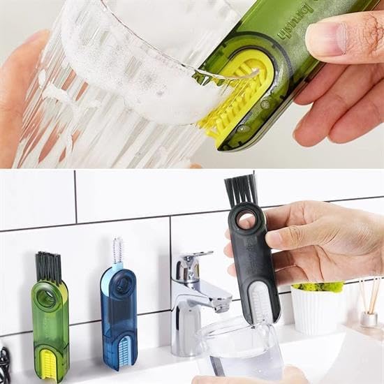 Alternative view of 3 Fonksiyonlu Pratik Şişe Temizleme Fırçası Mutfak Banyo Araç İçin Çok Amaçlı Fırça