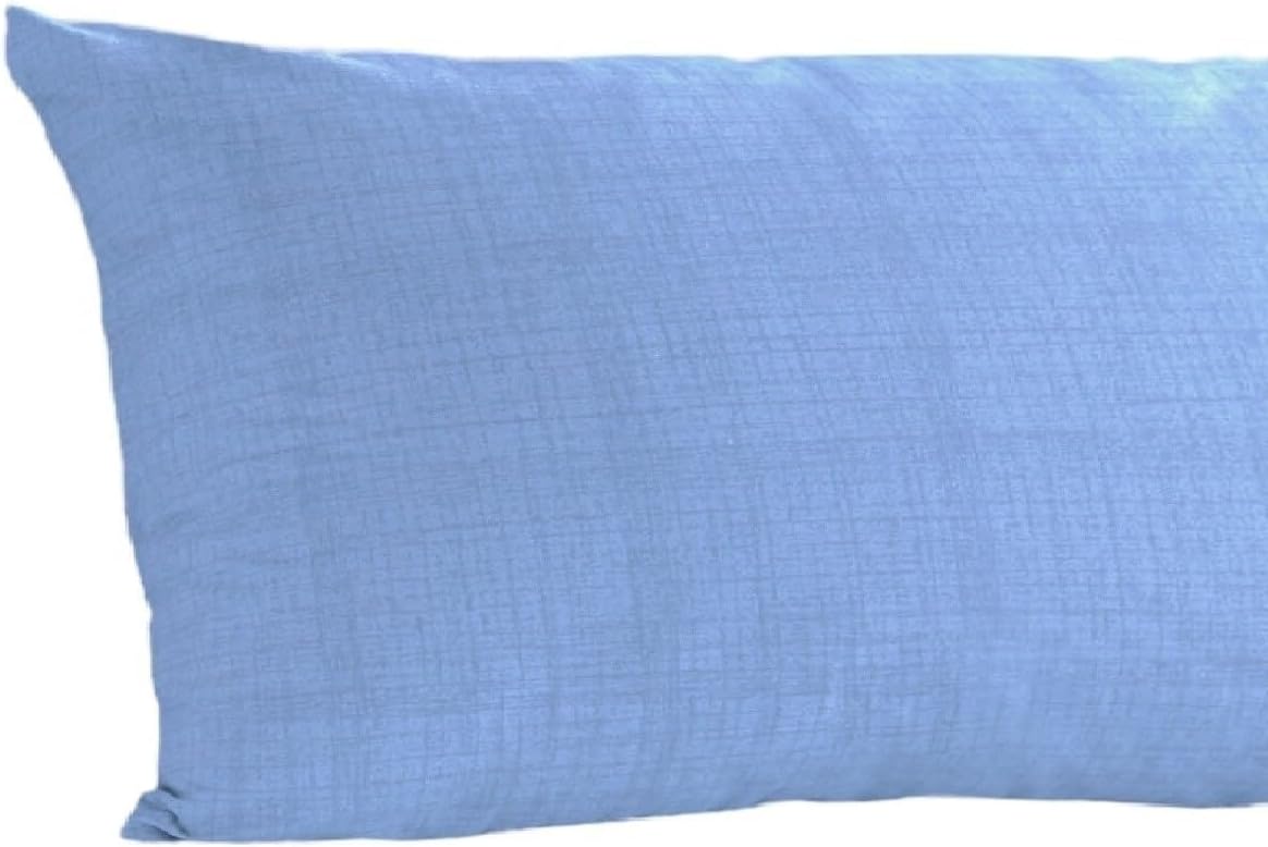 Alternative view of - Yan Yatış Yastık Kılıfı 40x120 Cm Açık Mavi (Açık Mavi)
