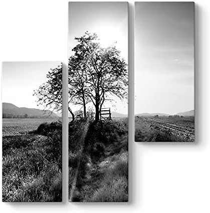 Alternative view of Ağaç Siyah Beyaz Tablo 96 x 100-3 Parçalı