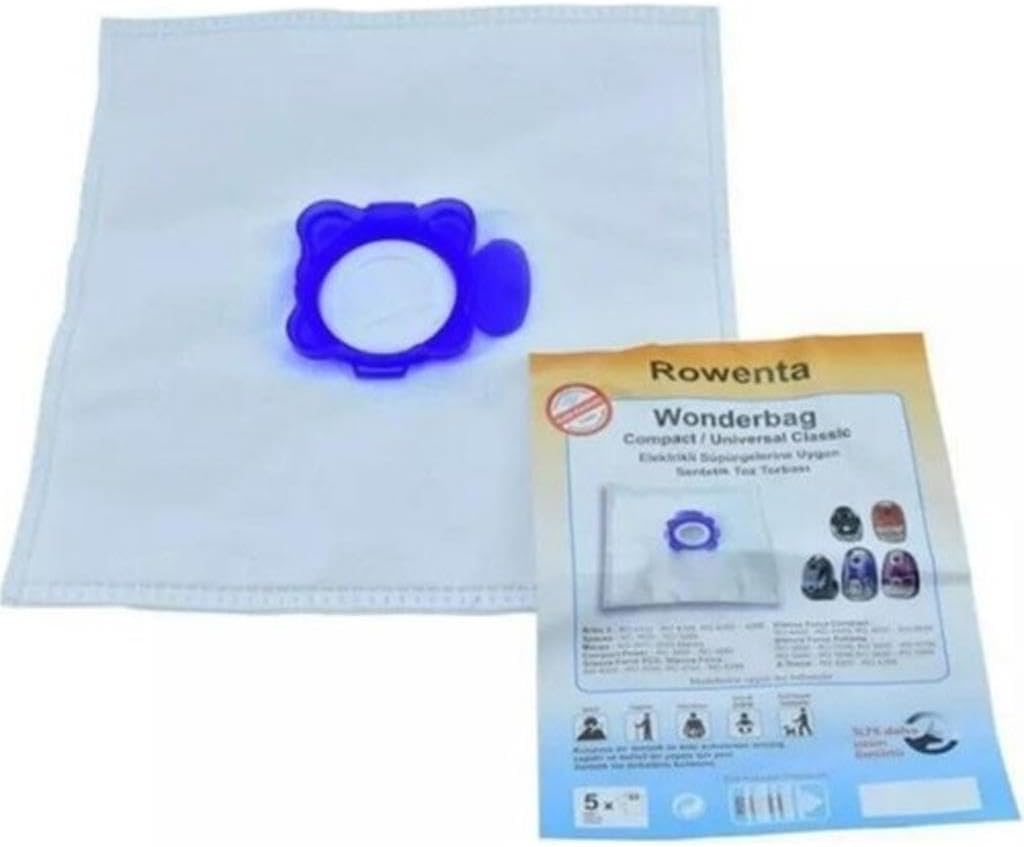 5 Adet Wonderbag Compact/ Elektrikli Süpürgelerine Uygun Sağlıklı Uzun Ömürlü Uyumlu Bez Toz Torbası