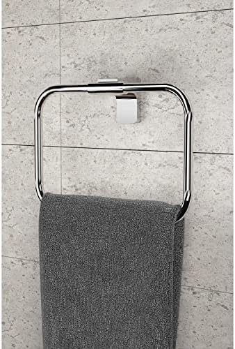 Banyo F1 Model Paslanmaz Krom Kare Havlu Asacağı, Havluluk, Havlu Askısı 5 Yıl Garantili