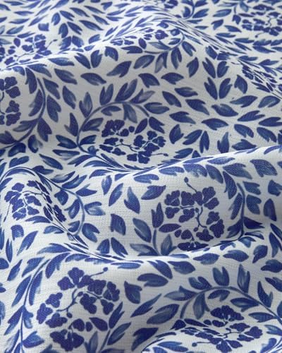 Carnival Floral Polyester Masa Örtüsü Mavi - Görsel 3