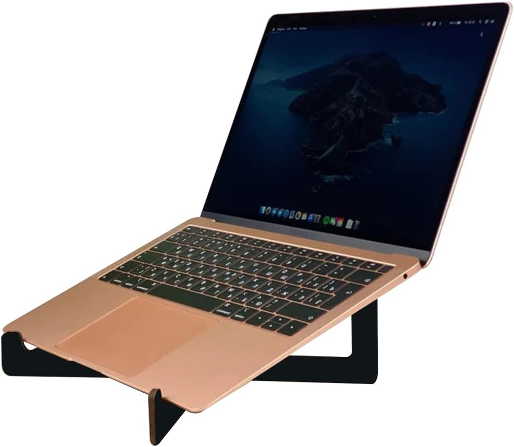 Alternative view of BK Taşınabilir Siyah Ahşap Notebook Laptop Standı