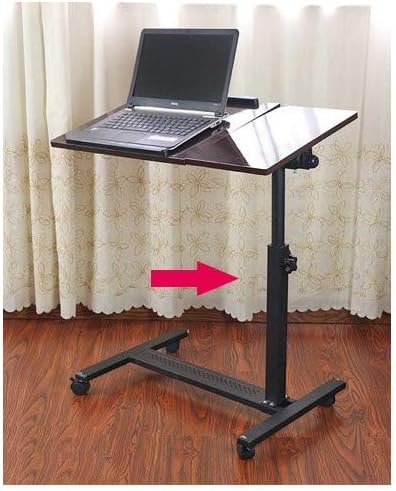 Alternative view of Yerden Yükseklik Ve Eğim Ayarlı Mouse Bölmeli Tekerli Laptop Sehpası Bilgisayar Masası Siyah